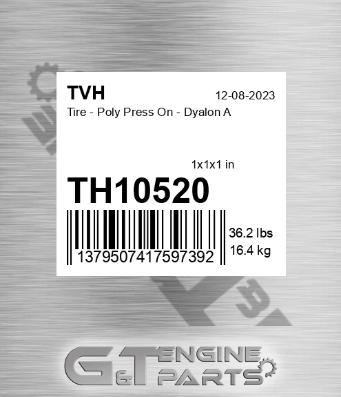 TH10520 Tire - Poly Press On - Dyalon A
