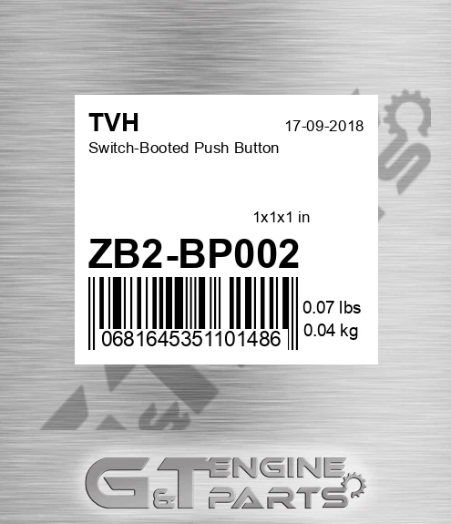 ZB2-BP002 Switch-Booted Push Button