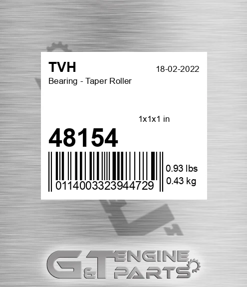 48154 Bearing - Taper Roller