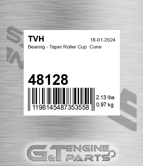 48128 Bearing - Taper Roller Cup Cone