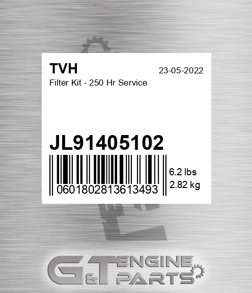 JL91405102 Filter Kit - 250 Hr Service