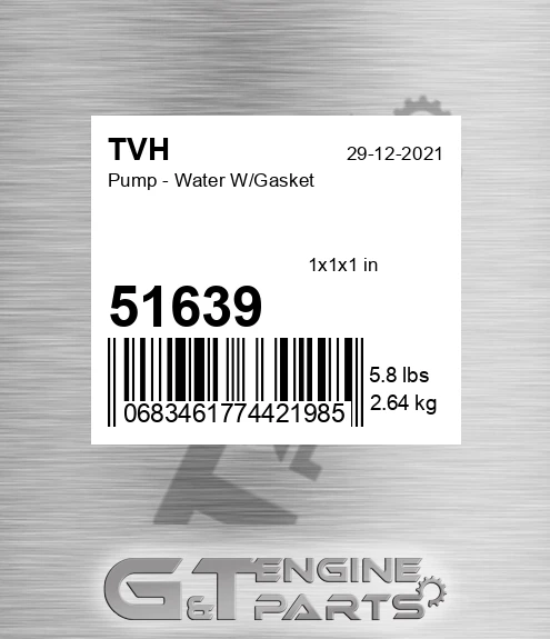 51639 Pump - Water W/Gasket