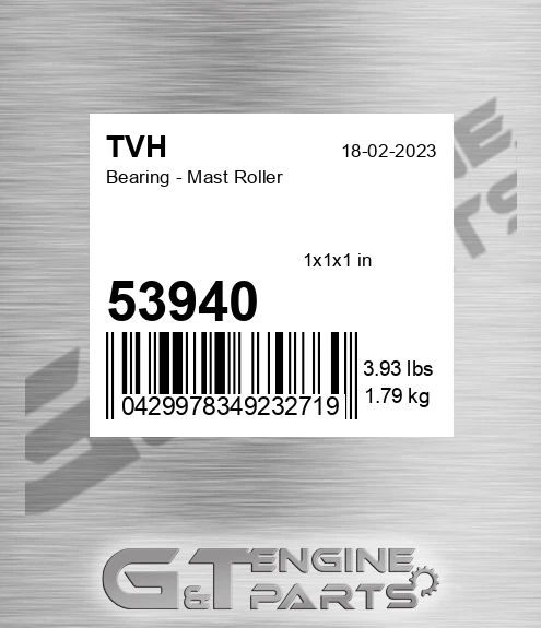 53940 Bearing - Mast Roller