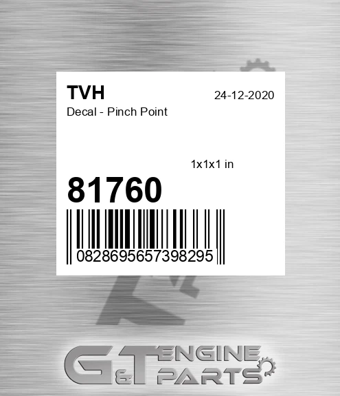 81760 Decal - Pinch Point