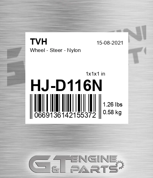 HJ-D116N Wheel - Steer - Nylon
