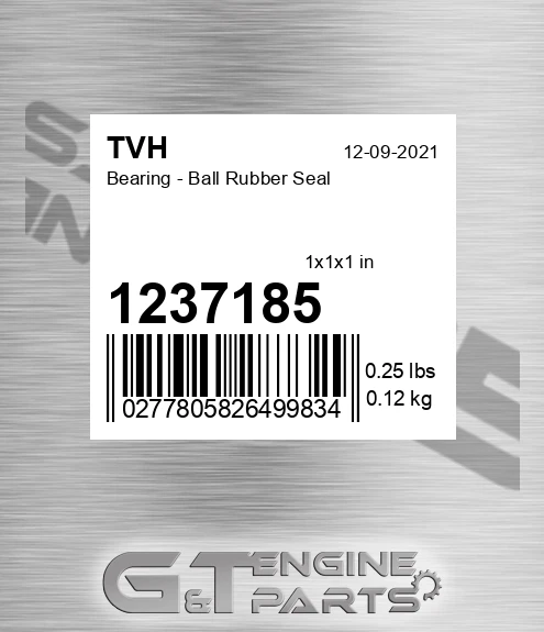 1237185 Bearing - Ball Rubber Seal
