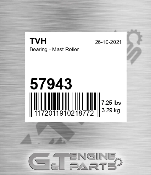 57943 Bearing - Mast Roller