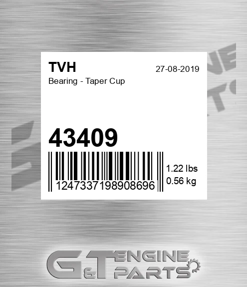 43409 Bearing - Taper Cup
