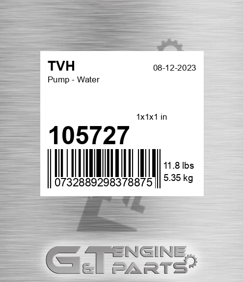 105727 Pump - Water