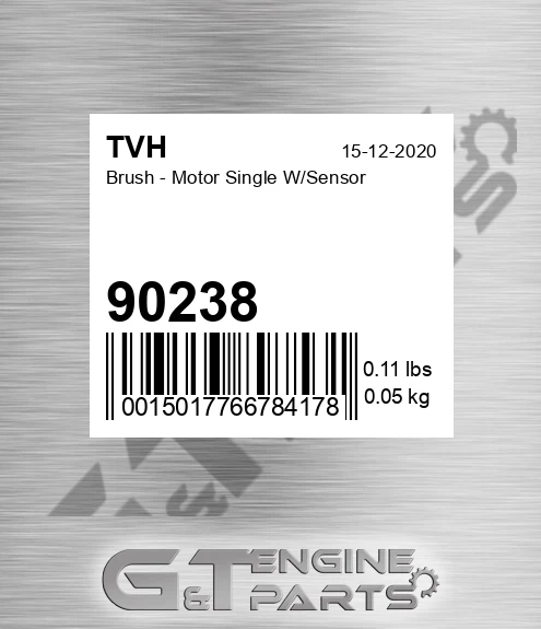 90238 Brush - Motor Single W/Sensor