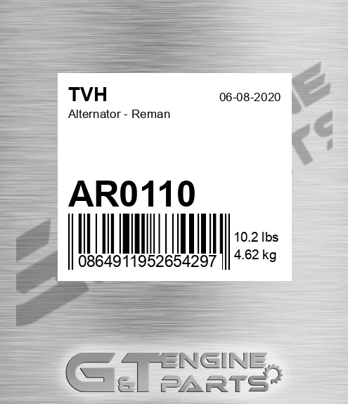 AR0110 Alternator - Reman
