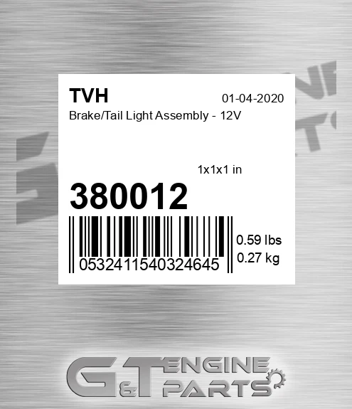 380012 Brake/Tail Light Assembly - 12V