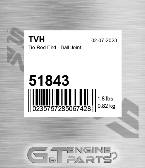 51843 Tie Rod End - Ball Joint