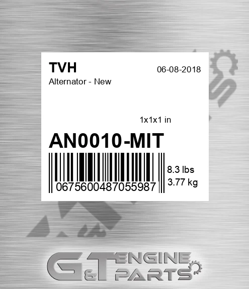 AN0010-MIT Alternator - New