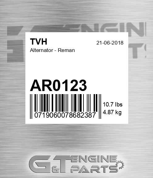 AR0123 Alternator - Reman