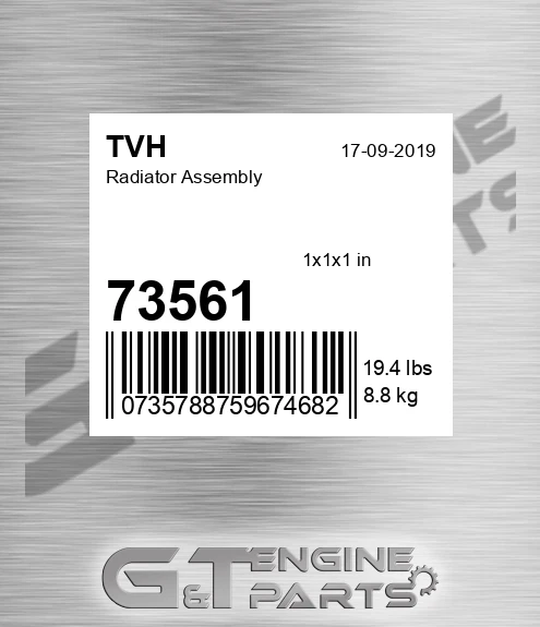 73561 Radiator Assembly