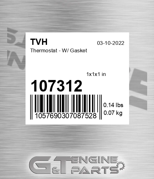 107312 Thermostat - W/ Gasket