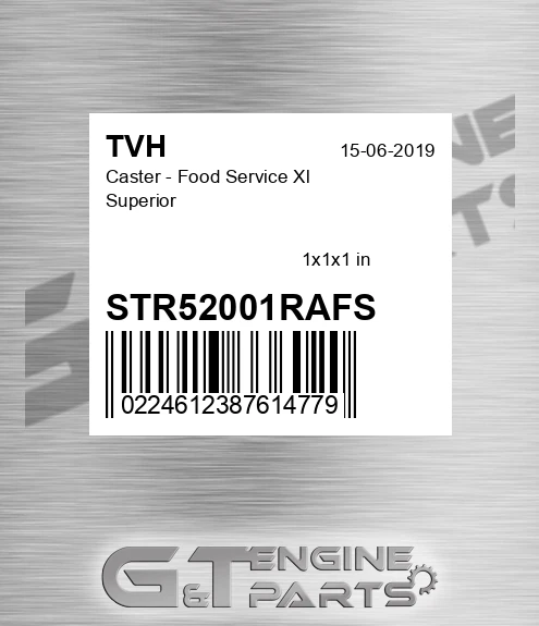 STR52001RAFS Caster - Food Service Xl Superior