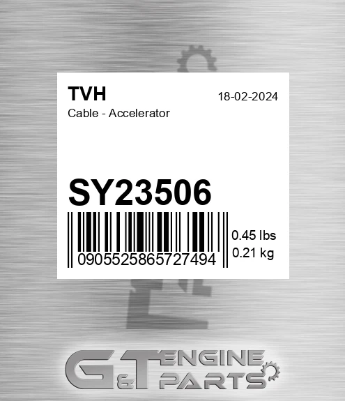 SY23506 Cable - Accelerator