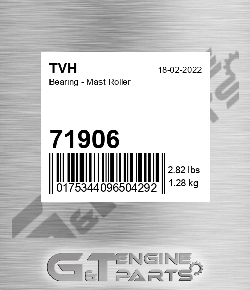 71906 Bearing - Mast Roller