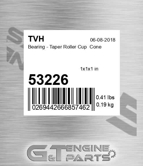 53226 Bearing - Taper Roller Cup Cone