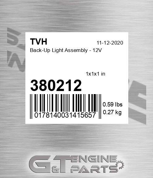 380212 Back-Up Light Assembly - 12V