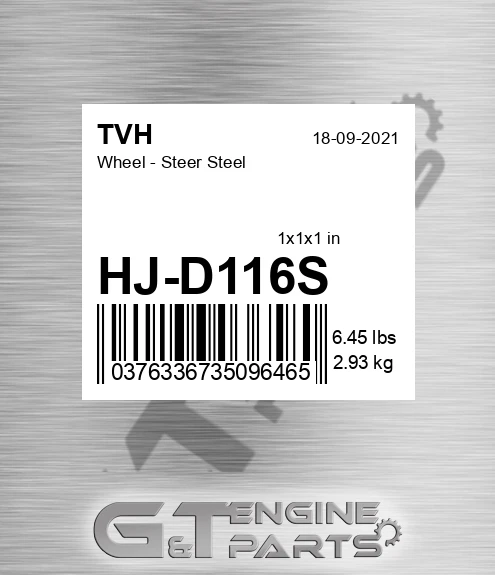 HJ-D116S Wheel - Steer Steel