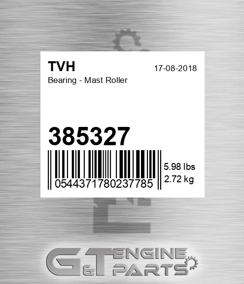 385327 Bearing - Mast Roller