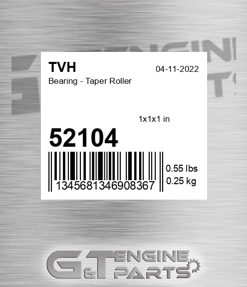 52104 Bearing - Taper Roller