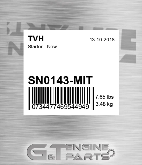 SN0143-MIT Starter - New