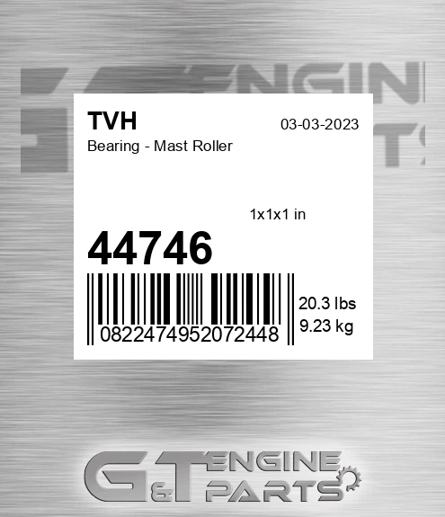 44746 Bearing - Mast Roller