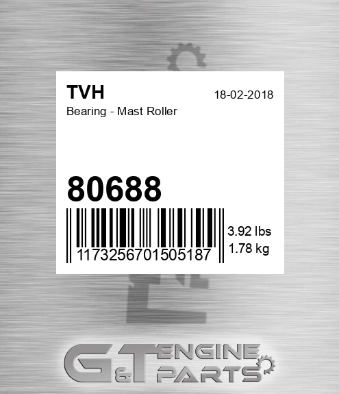 80688 Bearing - Mast Roller