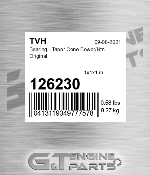 126230 Bearing - Taper Cone Bower/Ntn Original