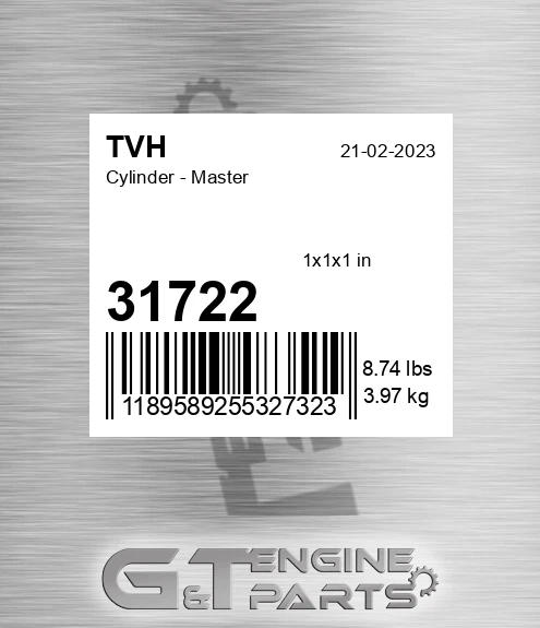 31722 Cylinder - Master