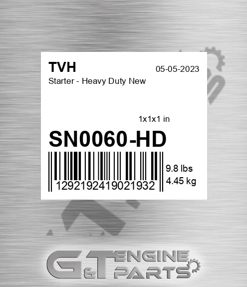 SN0060-HD Starter - Heavy Duty New