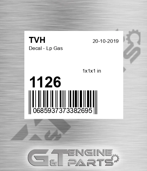 1126 Decal - Lp Gas