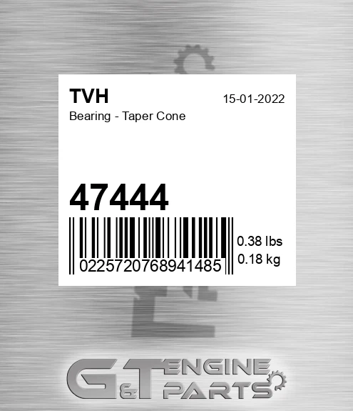 47444 Bearing - Taper Cone