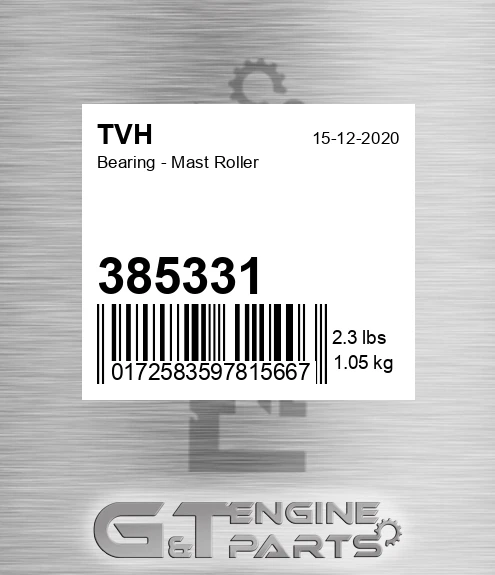 385331 Bearing - Mast Roller