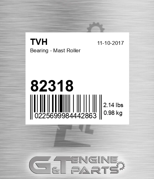 82318 Bearing - Mast Roller