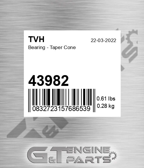 43982 Bearing - Taper Cone