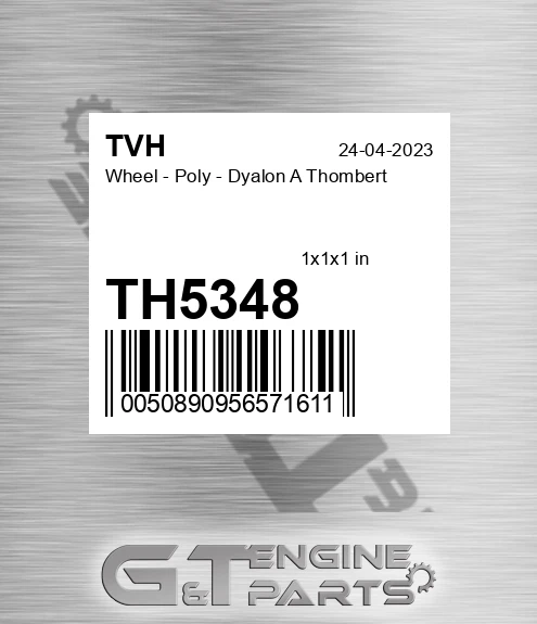 TH5348 Wheel - Poly - Dyalon A Thombert