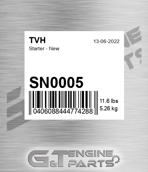 SN0005 Starter - New