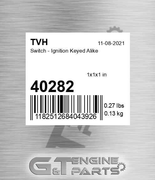 40282 Switch - Ignition Keyed Alike
