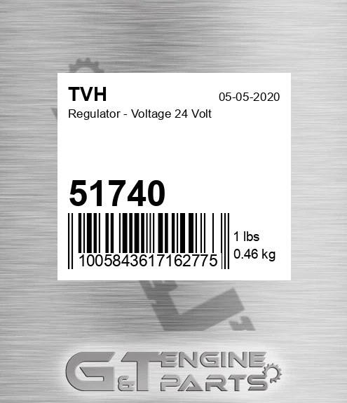 51740 Regulator - Voltage 24 Volt