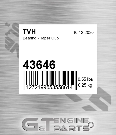 43646 Bearing - Taper Cup