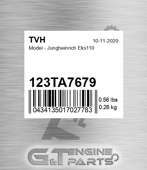 123TA7679 Model - Jungheinrich Eks110