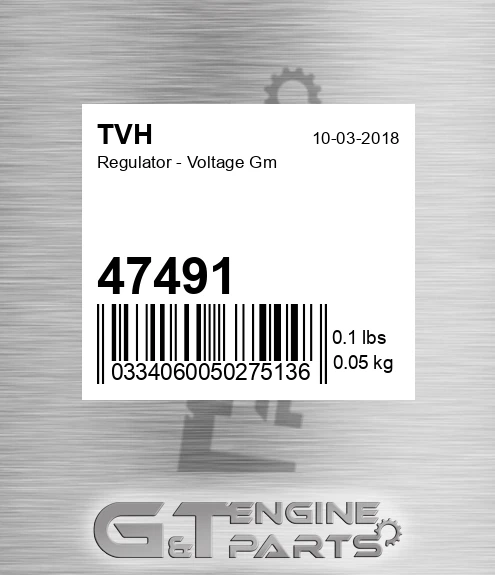 47491 Regulator - Voltage Gm