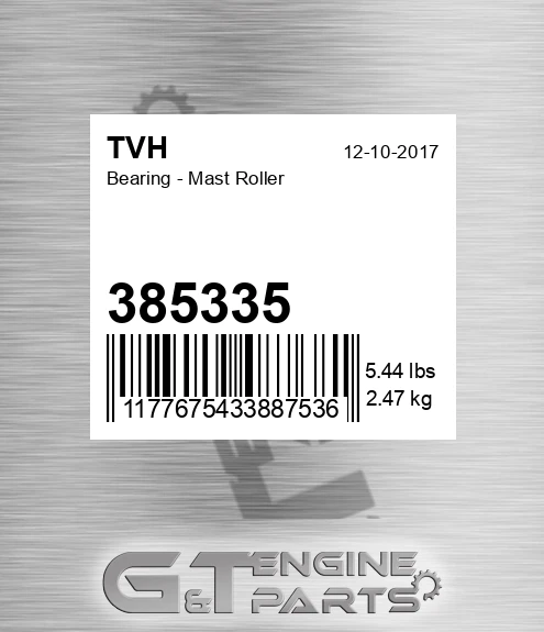 385335 Bearing - Mast Roller