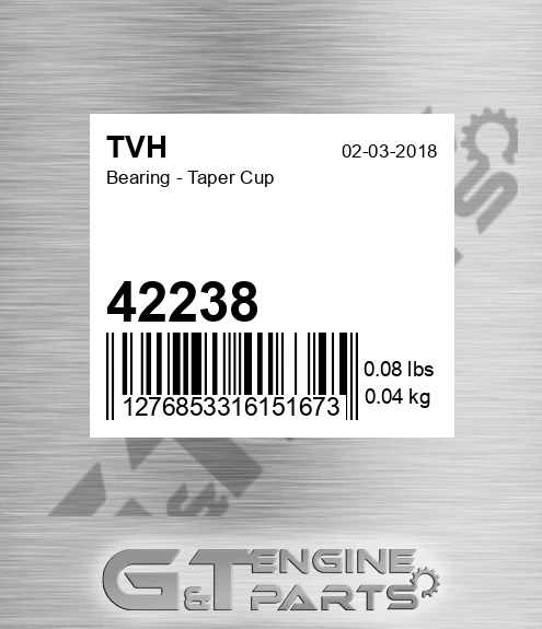 42238 Bearing - Taper Cup