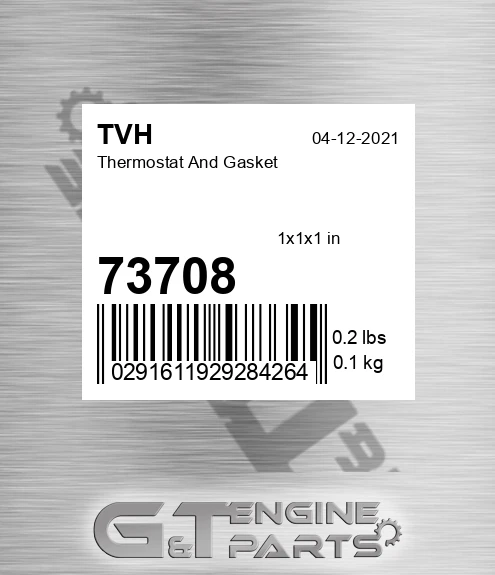 73708 Thermostat And Gasket